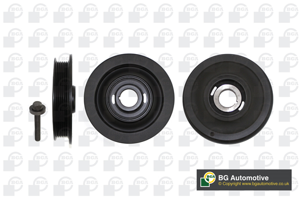 Шків ременя генератора OPEL / VAUXHALL ASTRA 2002-2005, FRONTERA 1998-2004, OMEGA 2000-2 BGA (DP0085K) BGA фото 2