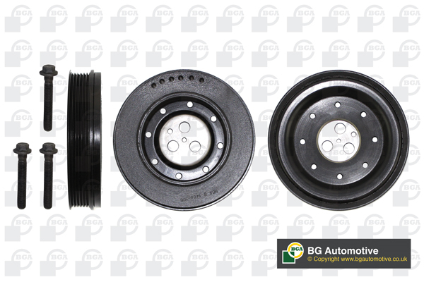 Шків ременя генератора FORD MONDEO 2005-2007, TRANSIT 2003-2006, TRANSIT TOURNEO 2002-20 BGA (DP1024K) BGA фото 2