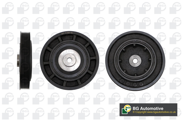 Шків ременя генератора OPEL 1.9TDI MOVANO 2003-2006, VIVARO 2001-2006, RENAULT LAGUNA 20 BGA (DP1059) BGA фото 2