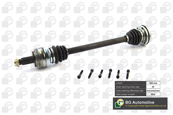 Піввісь BMW 3 SERIES 1999-2001 BGA (DS0912L) BGA фото 2