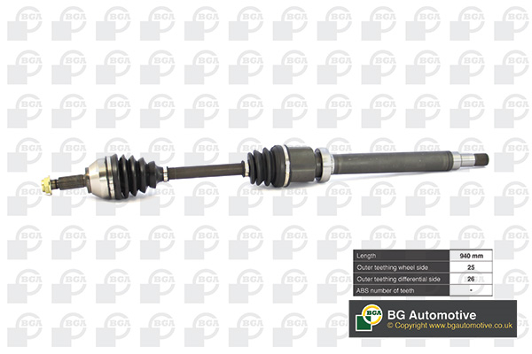 Піввісь FORD FOCUS 2003-2005 BGA (DS2302R) BGA фото 2