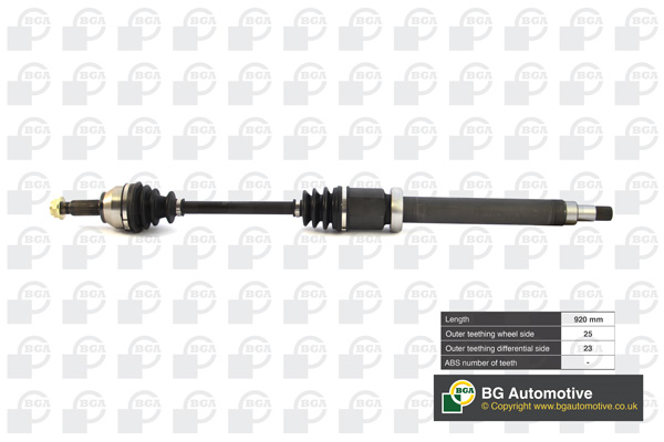 Піввісь FORD FIESTA 2012-, FUSION 2004-2011 BGA (DS2304R) BGA фото 2