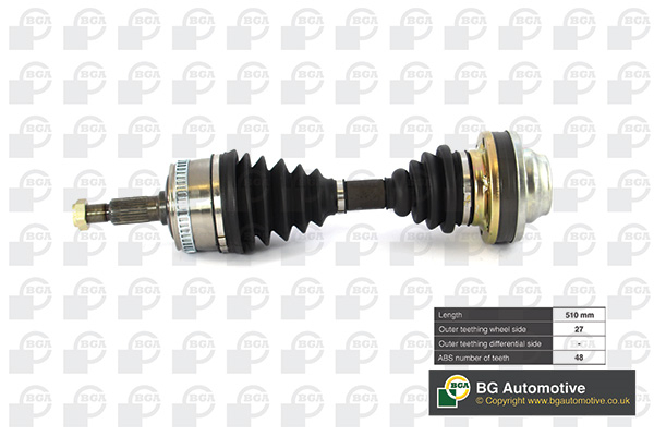 Піввісь MERCEDES BENZ V220 1999-2004, VITO 1999-2004 BGA (DS5602A) BGA фото 2