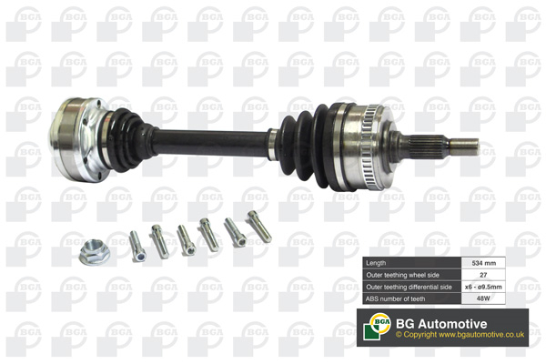 Піввісь MERCEDES-BENZ VITO (638) 108 D - 2.3 (638.064, 638.068) BGA (DS5613) BGA фото 2