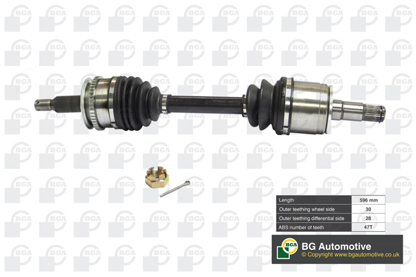 Піввісь MITSUBISHI L200 (KA_T, KB_T) - 2.5 DI-D (KA4T) BGA (DS6101L) BGA фото 2