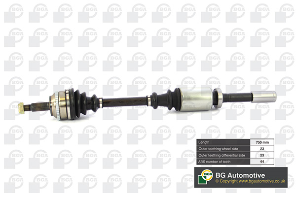 Піввісь RENAULT SCENIC I MPV (JA0/1_, FA0_) - 1.9 DTI (JA1U) BGA (DS7303RA) BGA фото 2