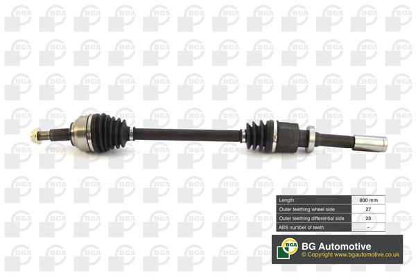 Піввісь RENAULT LAGUNA 2006-2007 BGA (DS7326R) BGA фото 2