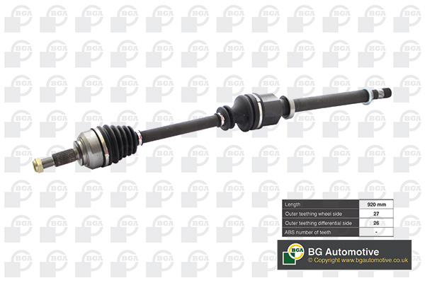 Піввісь RENAULT KANGOO 2011- BGA (DS7354R) BGA фото 2
