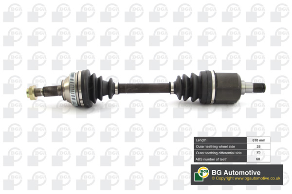 Піввісь LAND ROVER FREELANDER (L314) - 2.0 TD4 4X4 BGA (DS7503A) BGA фото 2