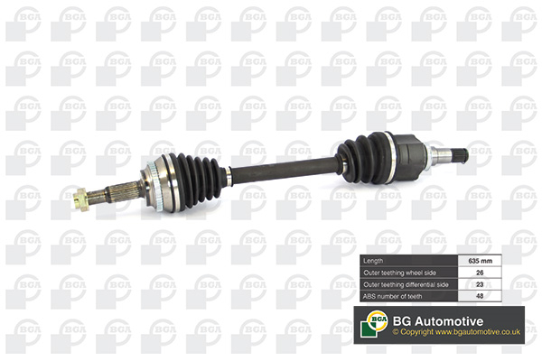 Піввісь TOYOTA COROLLA (_E12_) - 1.6 VVT-I (ZZE121_); BGA (DS7610L) BGA фото 2