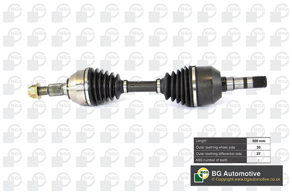 Піввісь VAUXHALL VECTRA 3.2 (3175CC) 2002-2008; VAUXHALL VECTRA 3 (2958CC BGA (DS9532) BGA фото 2