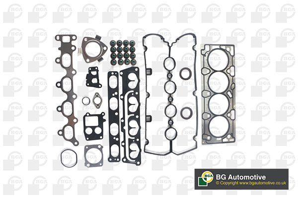 Комплект прокладок з різних матеріалів HEAD OPEL Z16XEP BGA (HK4762) BGA фото 2