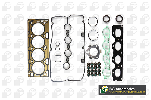 Комплект прокладок з різних матеріалів HEAD OPEL 1.6 A16XER/Z16XER ASTRA 2010-, MOKKA 2012-, ZAFIRA 2009 BGA (HK9780) BGA фото 2