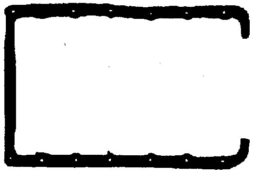 Прокладка піддону картера гумова OIL PAN ALUMINIUM FORD 1.8D/TD 91- BGA (OP1386) BGA фото 2