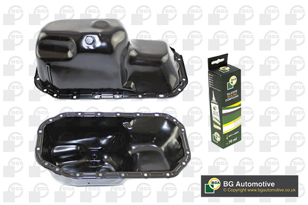 Піддон картера ДВЗ VOLKSWAGEN CADDY 1998-2001, GOLF 1995-1998, POLO 1998-2000, VENTO BGA (SP0102) BGA фото 2