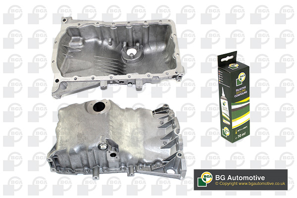 Піддон картера ДВЗ AUDI A4 2004-2008 BGA (SP0104) BGA фото 2