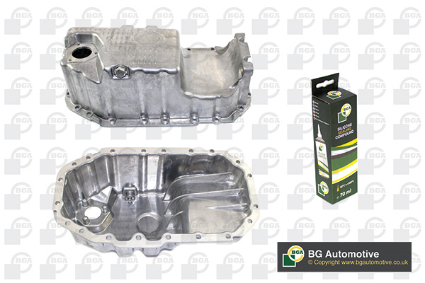 Піддон картера ДВЗ VOLKSWAGEN BEETLE 2003-2011, POLO 2005-2007, POLO DUNE 2006-2010 BGA (SP0112) BGA фото 2