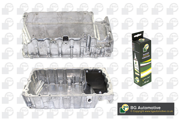 Піддон картера ДВЗ PEUGEOT 307 2005-2009, 308 2010-2012, 407 2007-2008, 607 2005-200 BGA (SP1403) BGA фото 2