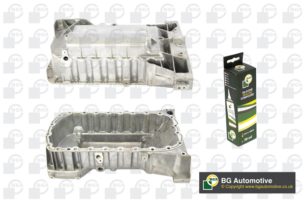 Піддон картера ДВЗ CITROEN C4 2004-2006, C4 GRAND PICASSO 2007-2009, C4 PICASSO 2006 BGA (SP1409) BGA фото 2