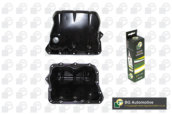 Піддон картера ДВЗ SMART CITY 2003-2004, FORTWO 2009-2012, ROADSTER 2003-2003 BGA (SP8200) BGA фото 2