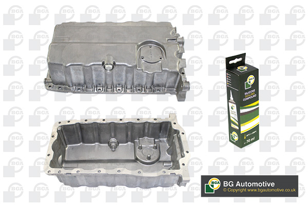 Піддон картера ДВЗ VAG 1.9TDI БЕЗ ОТВ ALTEA 2007-, LEON 2009-2011, TOLEDO 2004-2010 BGA (SP9608) BGA фото 2