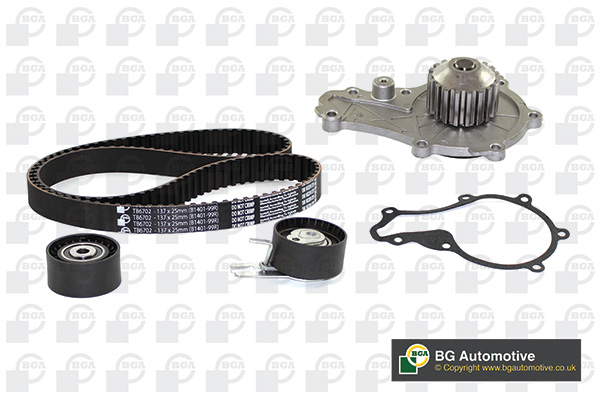 Роликовий модуль натягувача ременя (ролик, ремінь, помпа) CITROEN BERLINGO 2008-2012, C2 2007-2009, C3 2010-2011, BGA (TB6702CPK) BGA фото 2