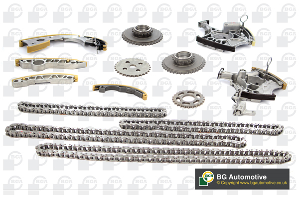 Комплект привідного ланцюга AUDI A4 AUK 2006-2009 [4 + ЗІРКИ] BGA (TC0195FK) BGA фото 2