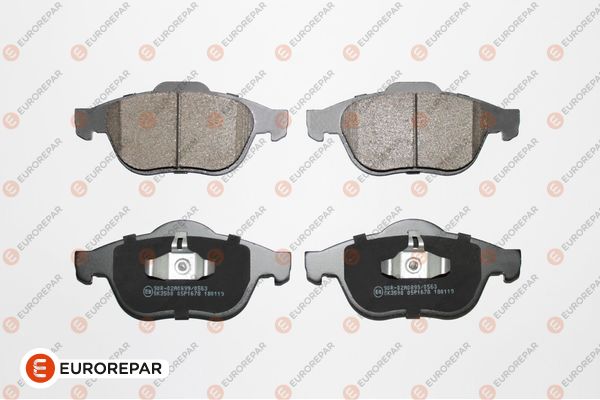 Колодки гальмівні дискові (комплект 4 шт) RENAULT SCENIC II (JM0/1_) 2.0 2003.06-2010.07 EUROREPAR (1617272880) Eurorepar фото 2