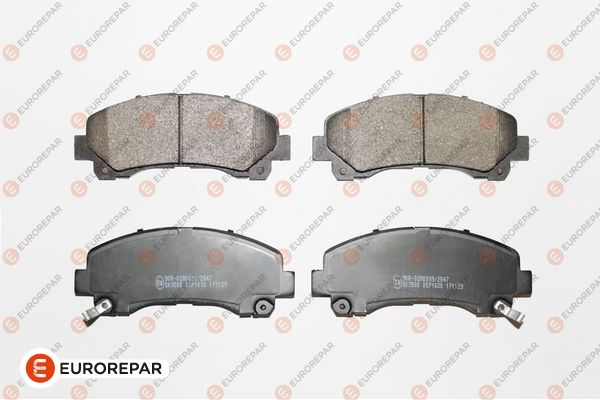Колодки гальмівні дискові (комплект 4 шт) ISUZU D-MAX II (TFR, TFS) 2.5 2012.06- EUROREPAR (1667815780) Eurorepar фото 2