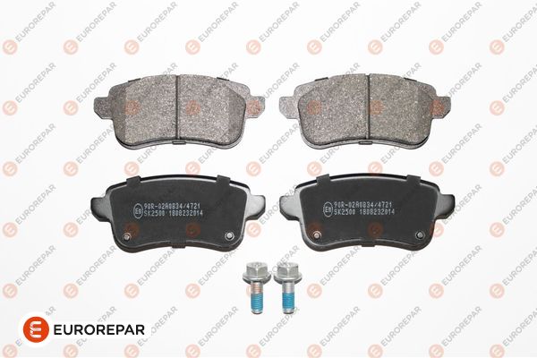 Колодки гальмівні дискові (комплект 4 шт) RENAULT MEGANE IV GRANDTOUR (K9A/M/N_) 1.5 2016.04- EUROREPAR (1675991480) Eurorepar фото 2