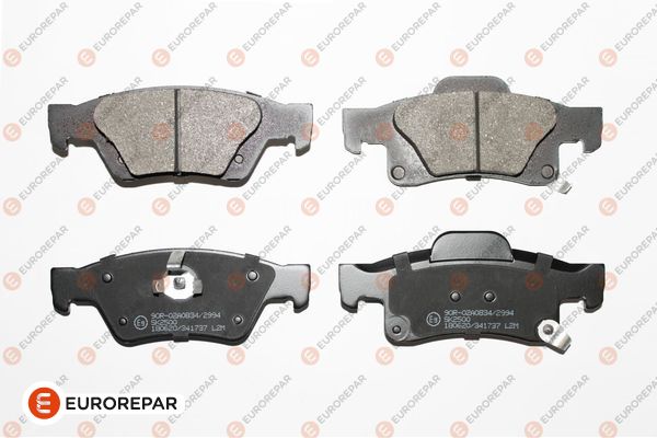 Колодки гальмівні дискові (комплект 4 шт) JEEP GRAND CHEROKEE IV (WK, WK2) 3.6 V6 4X4 2010.11- EUROREPAR (1675996180) Eurorepar фото 2