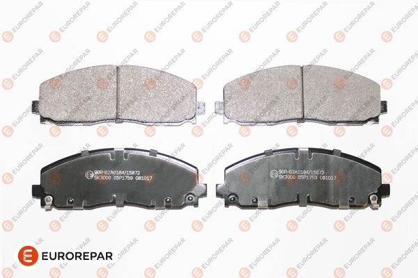 Колодки гальмівні дискові (комплект 4 шт) DODGE JOURNEY 2.4 2008.06- EUROREPAR (1681165780) Eurorepar фото 2
