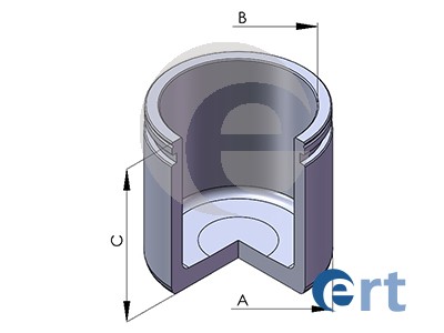 Поршень супорта FIAT SCUDO ФУРГОН (220_) 1.9 1996.02-2006.12 ERT (150491-C) ERT фото 2