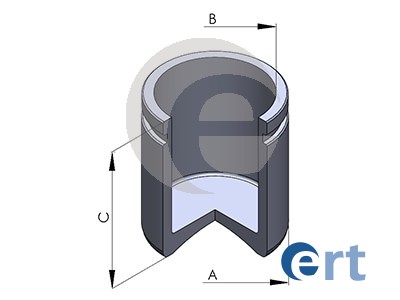 Поршень супорта 1 ШТ IVECO DAILY III АВТОБУС 2.8 1999.05-2006.05 ERT (151202-C) ERT фото 2