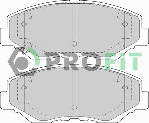 Колодки гальмівні дискові HONDA CR-V II (RD_) 2.0 2001.09-2007.07 PROFIT (5000-1658) Profit фото 2
