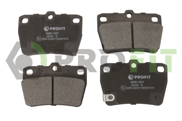 Колодки гальмівні дискові TOYOTA RAV 4 II (_A2_) 2.0 2000.05-2005.11 PROFIT (5000-1531) Profit фото 2
