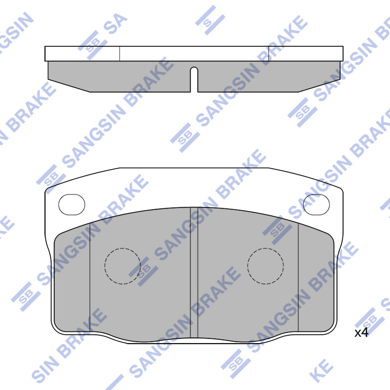 Колодки гальмівні дискові DAEWOO NEXIA ЛІФТБЕК 1.5 1995.02-2008.06 HI-Q (SP1055) HI-Q фото 2