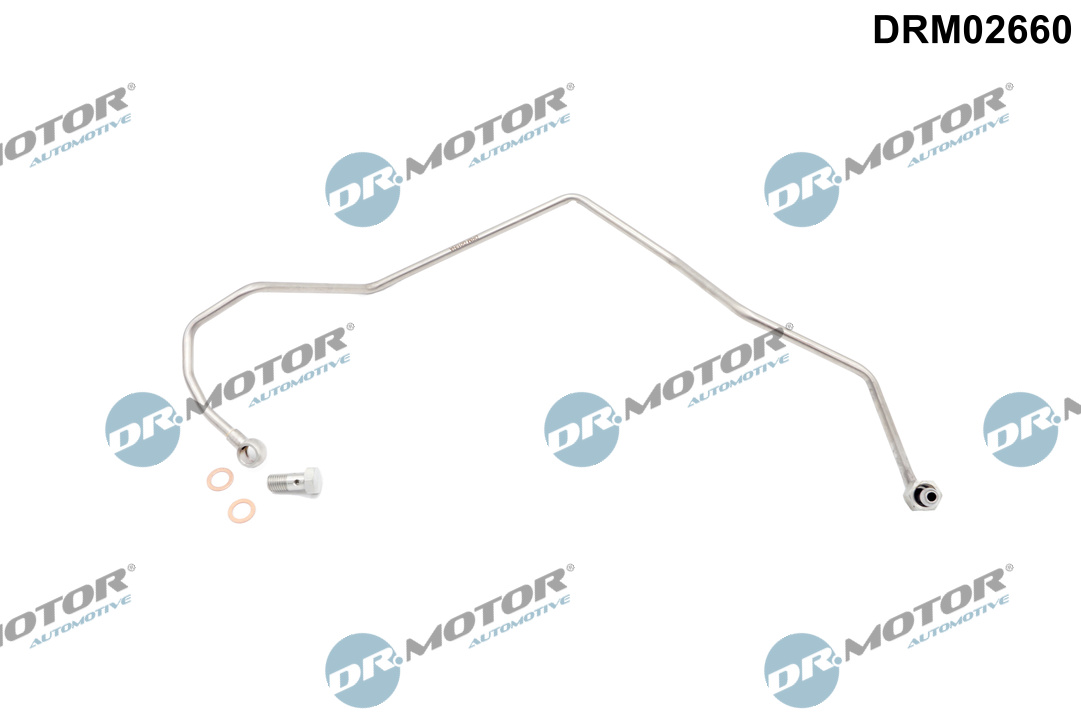 Трубка турбокомпрессора ДВЗ (чорний метал) AUDI A3 (8L1) 1.9 TDI 1.9 1997.08 - 2001.07 DR MOTOR (DRM02660) DR.motor фото 2